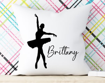 Custom Ballerina Pillow, Dancer Gifts, Recital Gift, Ballet Pillow