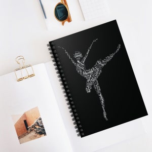 Dancer Notebook, Personalized Dancer Gifts, Dancer Stationery, Ballerina Gifts, Dance Gift