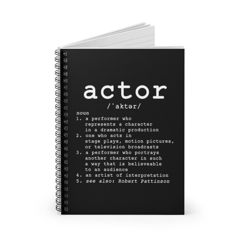 Personalized Actor Spiral Notebook, Actor Definition Notebook, Actress Spiral Notebook, Theatre Actor image 8