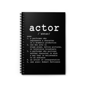 Personalized Actor Spiral Notebook, Actor Definition Notebook, Actress Spiral Notebook, Theatre Actor image 9