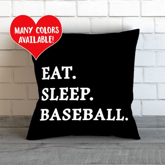 Baseball Pillow, Baseball Cushion, Boys Room Decor, Baseball Gift, Baseball Quotes, Baseball Decor