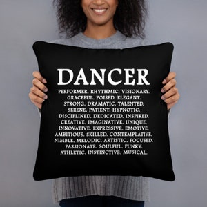 Dancer Gifts, Dancer Words, Words Of A Dancer, Recital Gift, Dance Teacher, Dance Teacher, Dance Studio, Dance Gifts, Dancer Cushion image 1