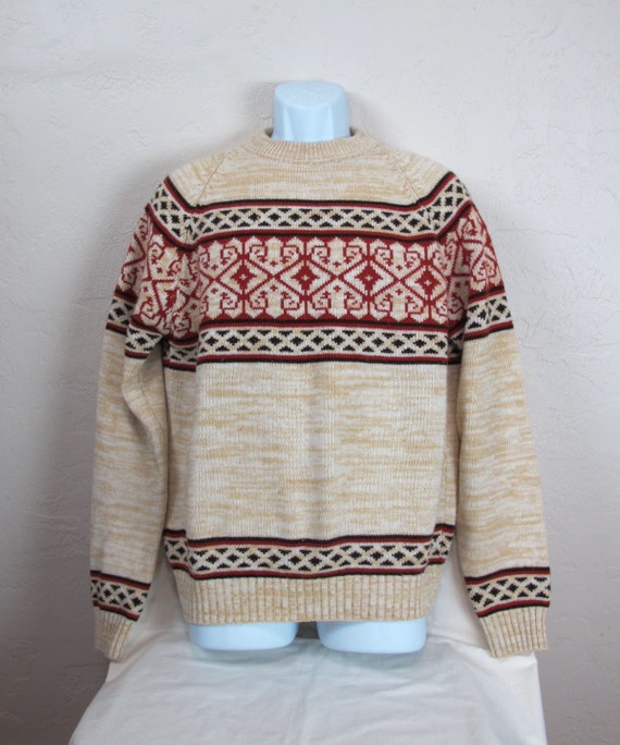 Vintage 70s Kingsport Winter Men's Sweater - image 1