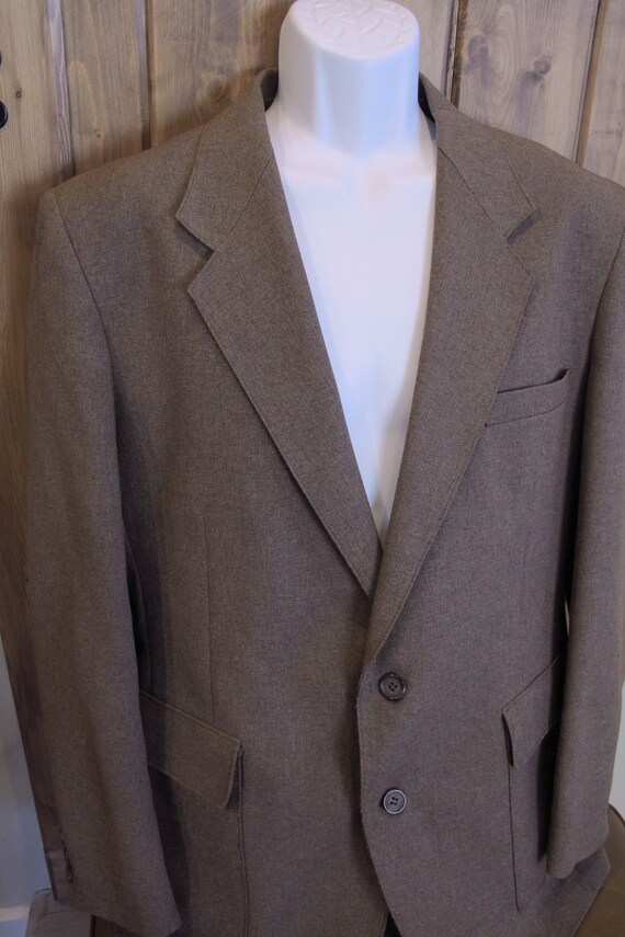 Vintage 70s Men's Cocoa Blazer by Levi's Menswear - image 2