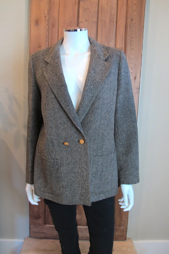 Vintage 80s Women's Tweed Blazer by Wilroy Travell