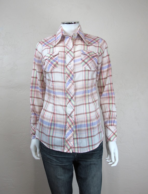 Vintage 80s Women's Western Button Up by Miller M… - image 1