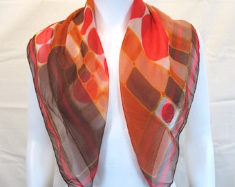 Vintage 60s/70s Sheer Mod Scarf
