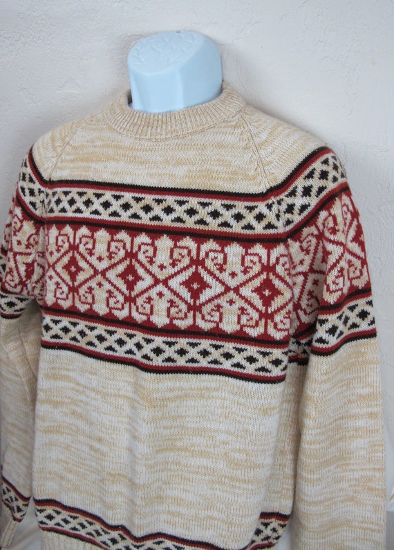 Vintage 70s Kingsport Winter Men's Sweater - image 5
