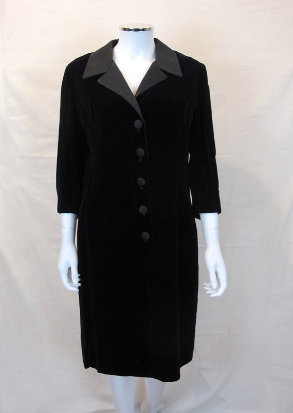 Vintage 60s/70s Miss Elliette California Black Ve… - image 2