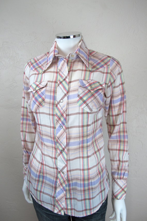 Vintage 80s Women's Western Button Up by Miller M… - image 3