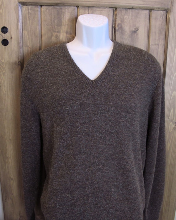 Vintage 70s/80s Men's Robert Bruce Pullover Mocha… - image 2