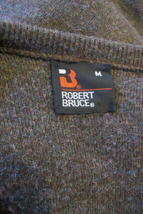 Vintage 70s/80s Men's Robert Bruce Pullover Mocha… - image 5