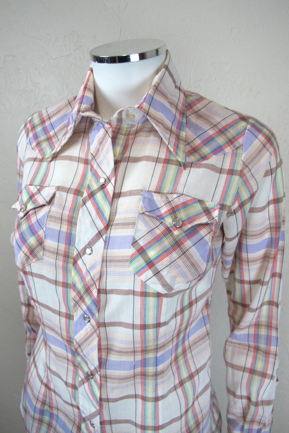 Vintage 80s Women's Western Button Up by Miller M… - image 4