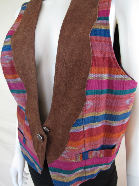 Vintage Chico's Design Southwestern Vest Handwove… - image 4