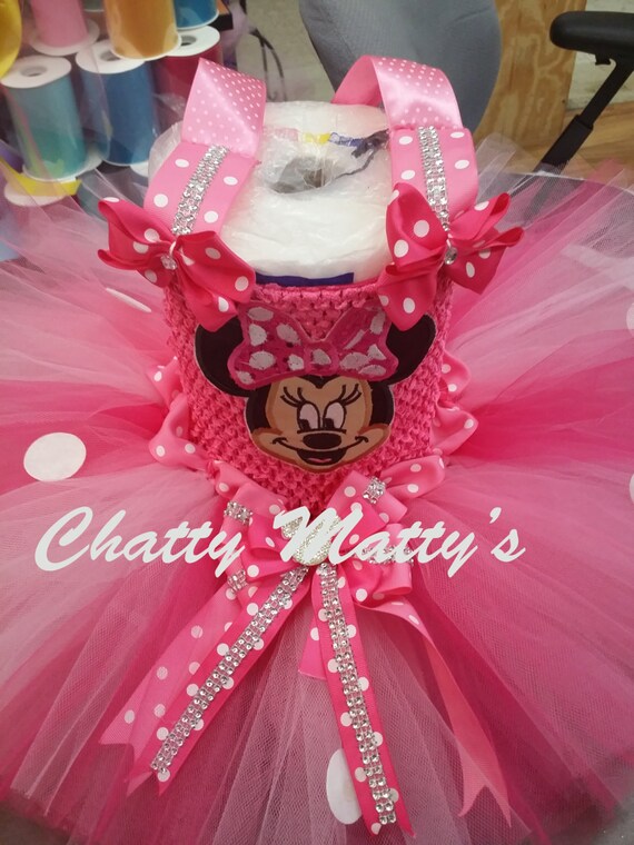 Vestido De Minnie Rosa Etsy