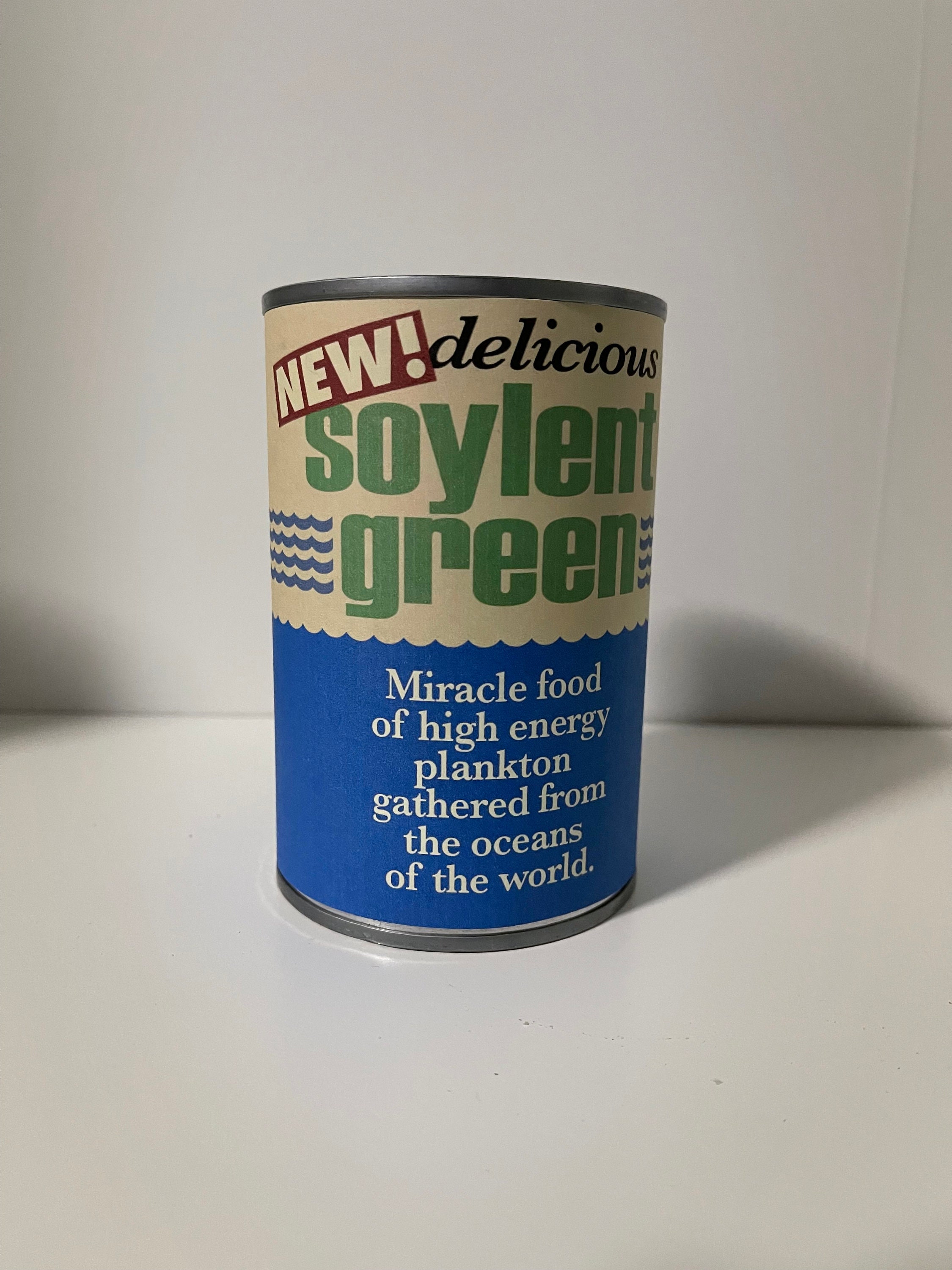 Soylent Green Downloadable Label - Replica Movie Prop Food Can
