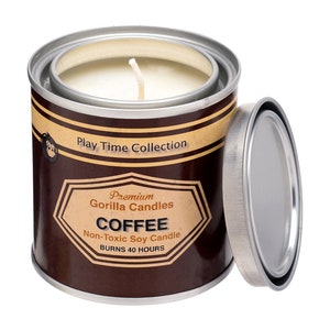 Black Coffee Scented Soy Candle - 8 oz Paint Can