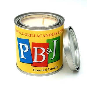 Peanut Butter and Jelly Sandwich Candle Soy Wax
