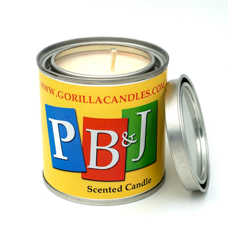 Peanut Butter and Jelly Sandwich Candle Soy Wax Etsy