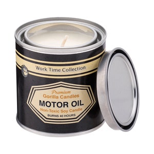 Motor Oil Candle Working Man Scents, 10W40, 5W30, Engine oil, Mechanic scents