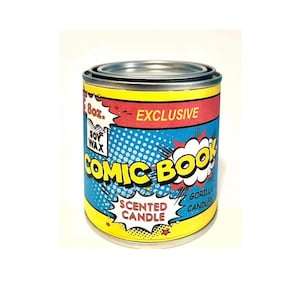 Comic Book Scented Candle Smells like Ink, Paper, Newsprint Bring back those childhood memories. image 1