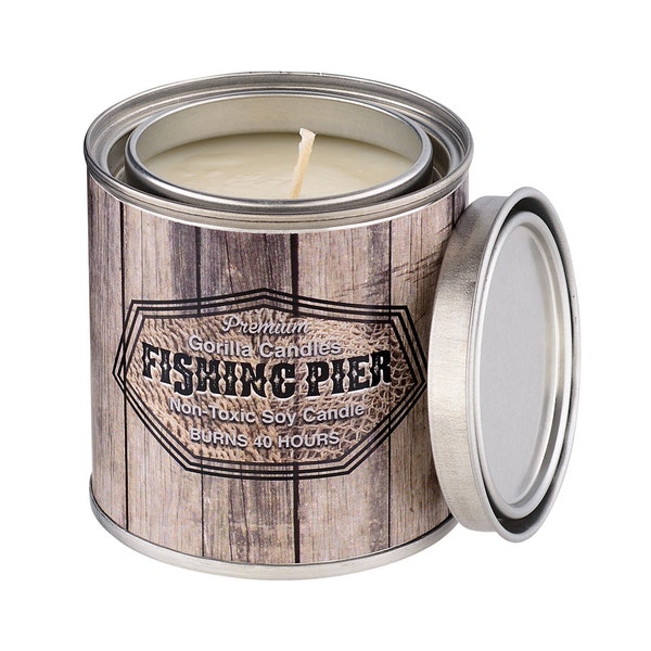 Fishing Pier Scent - Man Candle Bait Shop Collection Hunting Fishing Candle