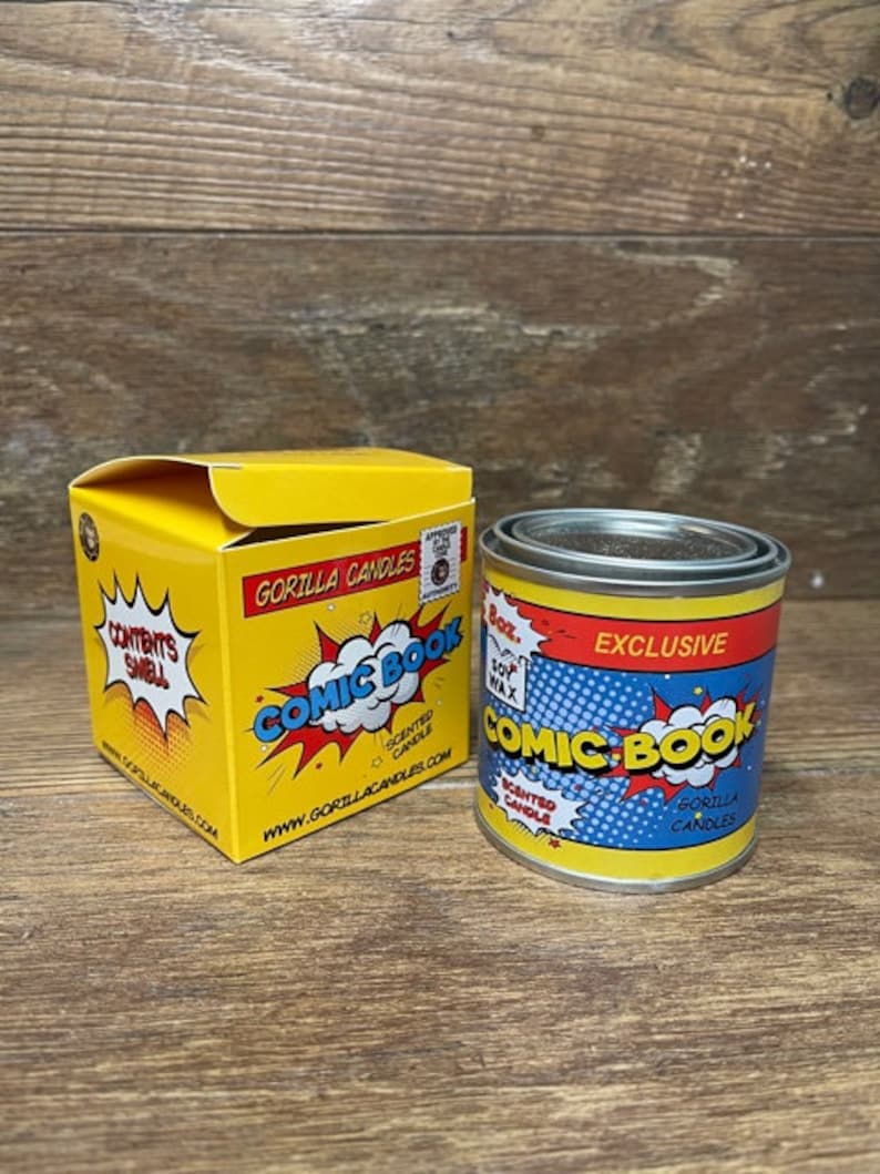 Comic Book Scented Candle Smells like Ink, Paper, Newsprint Bring back those childhood memories. image 2