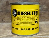 Diesel Fuel Scented Candle β Car Guy Gift, 8 oz Soy Wax