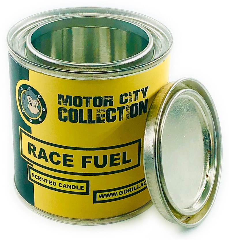 Race Fuel Scented Candle Car Guy Themed Candles Motor City Etsy