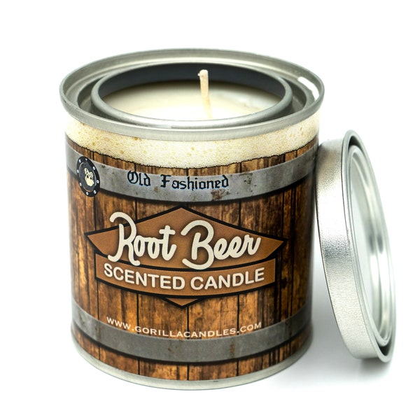 Root Beer Scented Candle Soy Wax Old Fashioned Root Beer