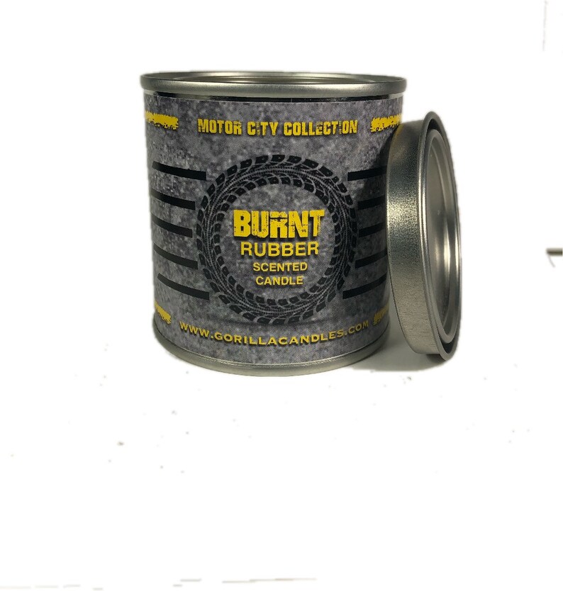 Burnt Rubber Scented Candle Car Guy Themed Candles Motor Etsy