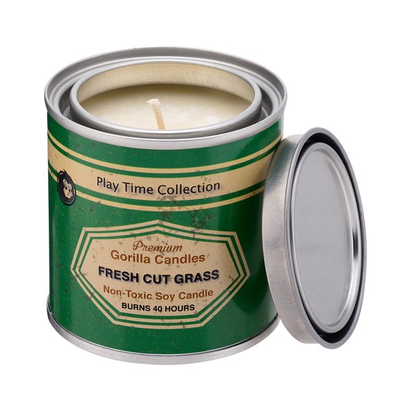 Fresh Cut Grass Scented Candle Working Man Scents