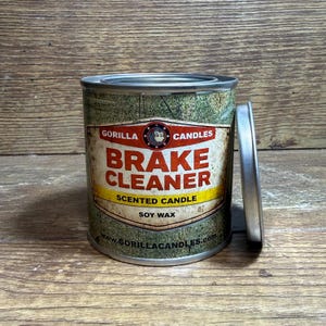 Brake Cleaner Scented Soy Candle - The smell of oil. Tool Box Candles Candles.