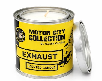 schwarze und weinrote Duftkerze: Auto-Kerl