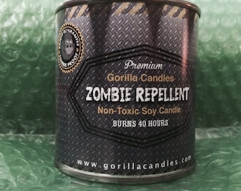 Zombie Repellent Citronella Scented 8 ounce Candle mosquito repel
