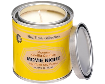 Movie Night Buttered Popcorn Scented Soy Candle
