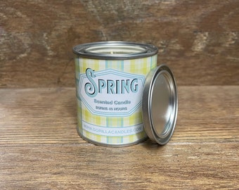 Spring Scented Candle - Lime Sorbet scented. Soy Wax