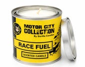 Race Fuel Scented Candle: 8 oz Soy Wax Paint Can - Car Guy Gift