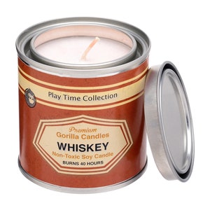 Bourbon Whiskey Scented Soy Candle, On the rocks or neat, sweet Irish Whiskey scent
