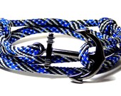 Nautical Anchor Bracelet Men Women Hand Made USA Adjustable