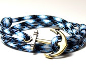 Nautical Anchor Bracelet Neverland Paracord Men Women Hand Made USA Adjustable