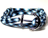 Nautical Anchor Bracelet Neverland Paracord Men Women Hand Made USA Adjustable