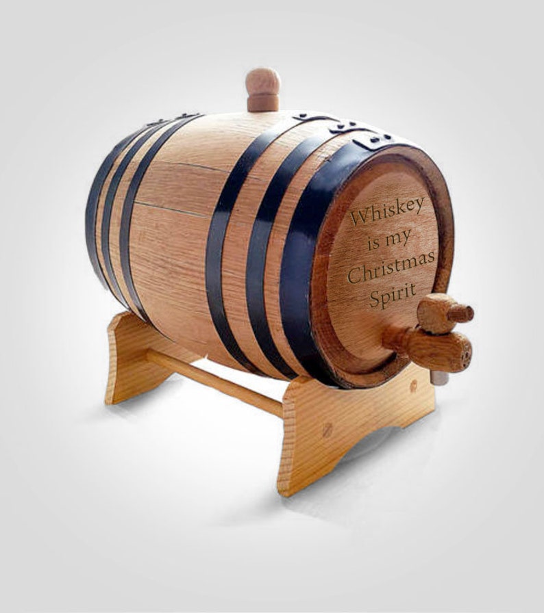 Christmas Bourbon Barrel Christmas Gift for Dad Wooden Etsy