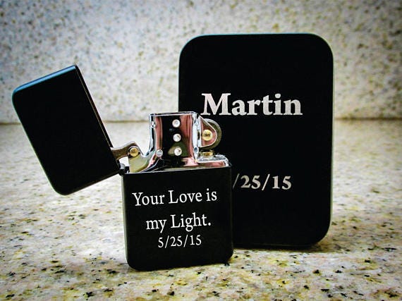 Personalized Lighter for Boyfriend, I Love You Gift Ideas, Present
