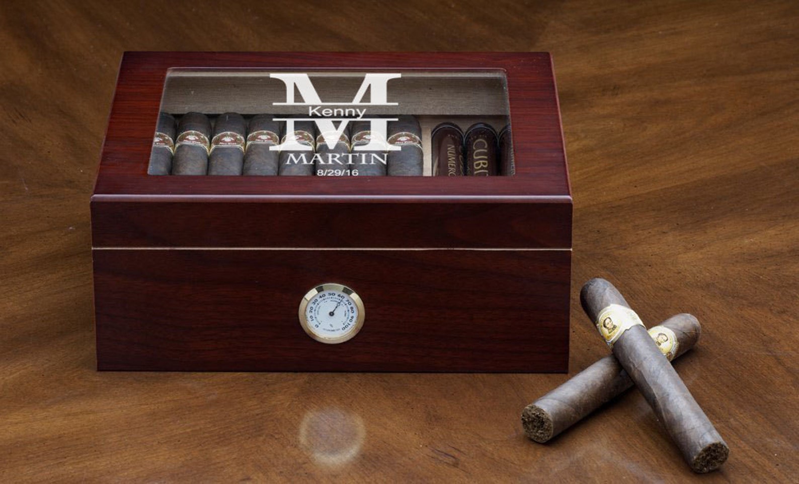 Engraved Humidor Humidor Cigar Humidor Personalized Cigar Etsy