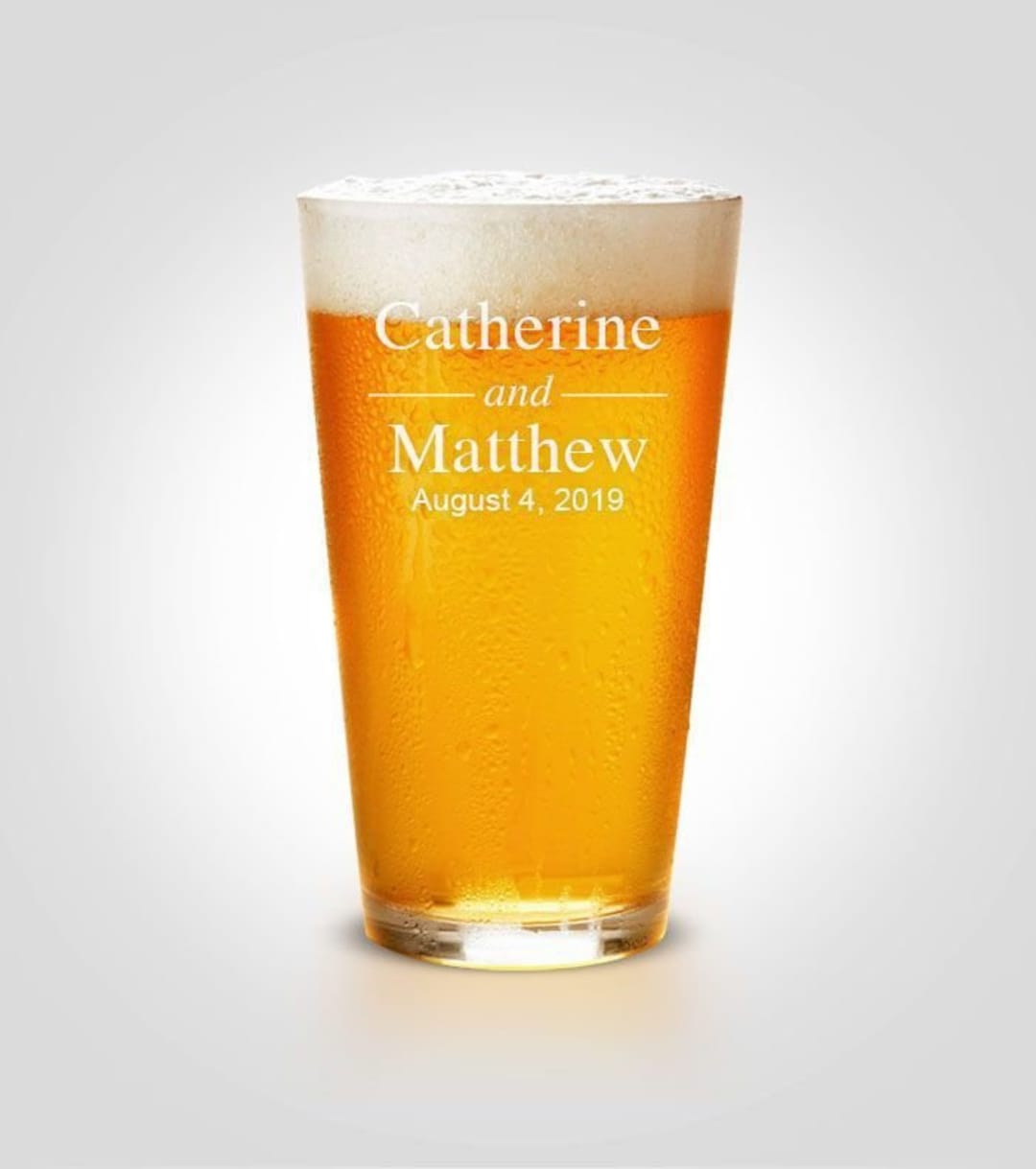 Beer Glass Set Wedding Gift, Custom Beer Glasses, Mr and Mrs Mugs for ...