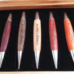 Custom Engraved Pen Set Personalized Pen Set Engraved Pen Set Wood Pen Set Engraved Pen Case Business Swag Custom Pen Case Pen image 8