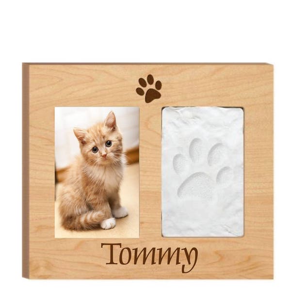 Cat Memory Photo Frame Cat Paw Picture Frame - Etsy
