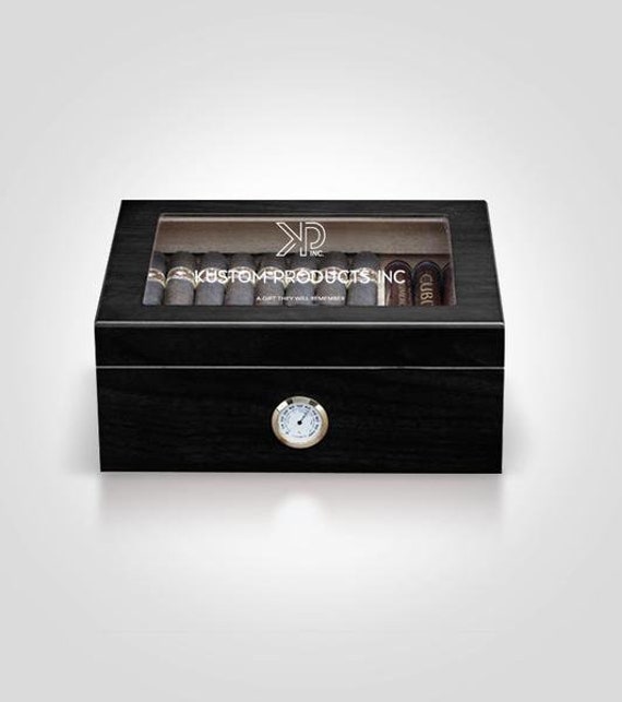 Cigar Humidifier Cigar Humidor Box Cigar Cutter Design with Cigar Box Logo Personalized Humidor with Logo Cigar Case with Custom Logo