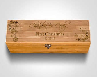 Wine Box, Christmas Gift, Christmas Presents, Christmas Gifts for Boss, Engraved Wine Box, Christmas Gift for Wine Lover, Secret Santa Ideas